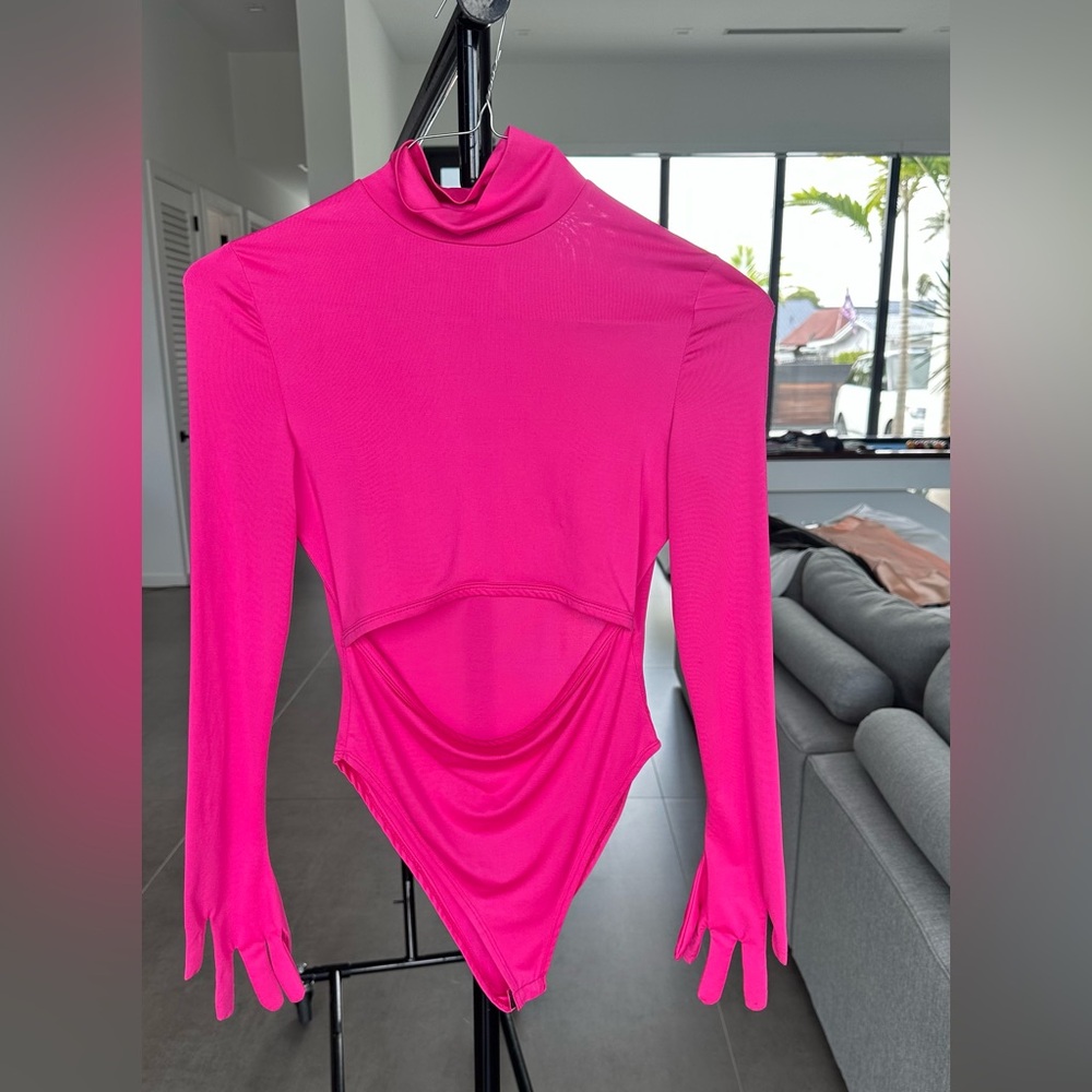 Fuchsia Long Sleeve Bodysuit